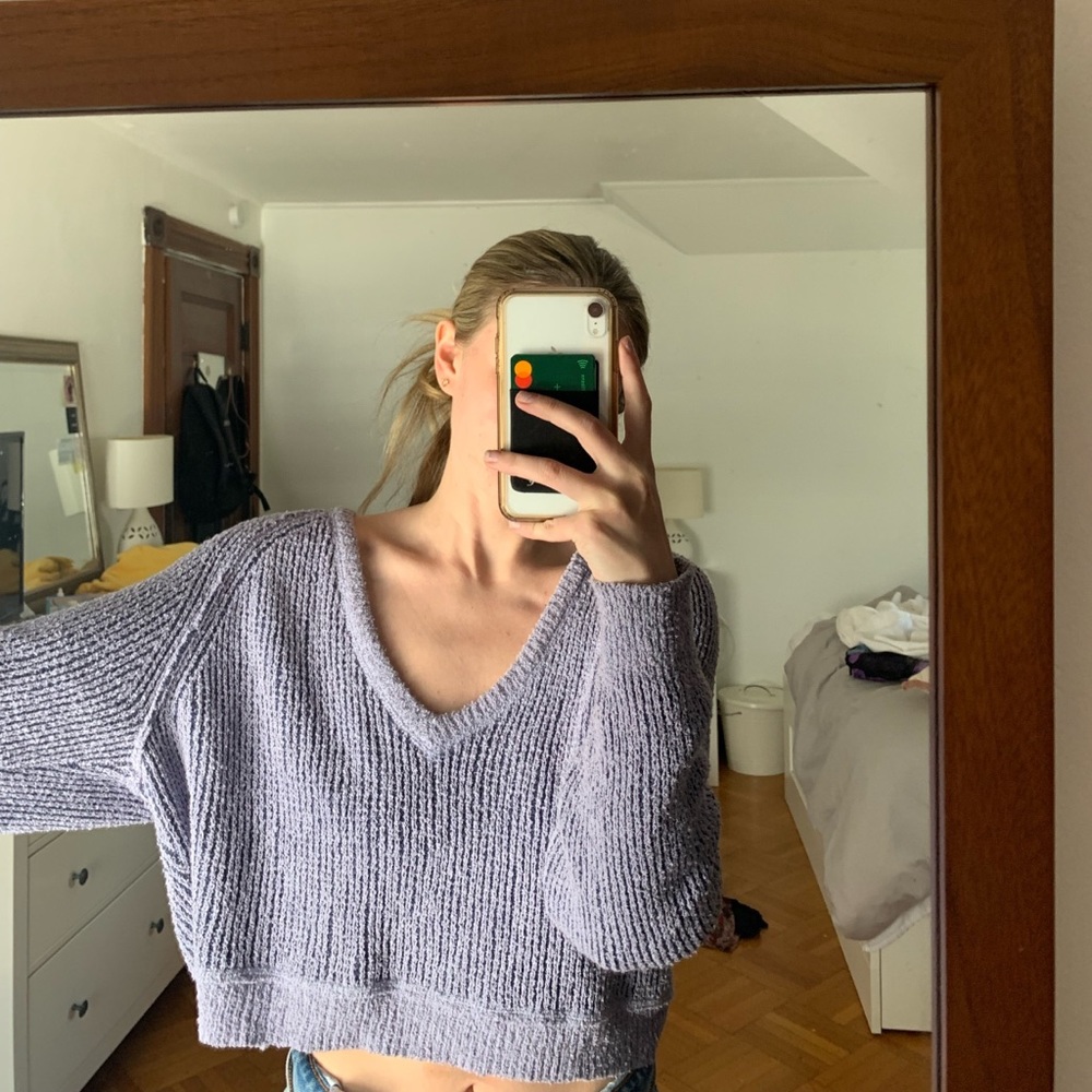 FP slightly cropped never worn practically new sweater!